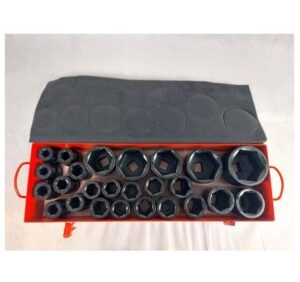 25PC 1" Drive Impact Socket Set