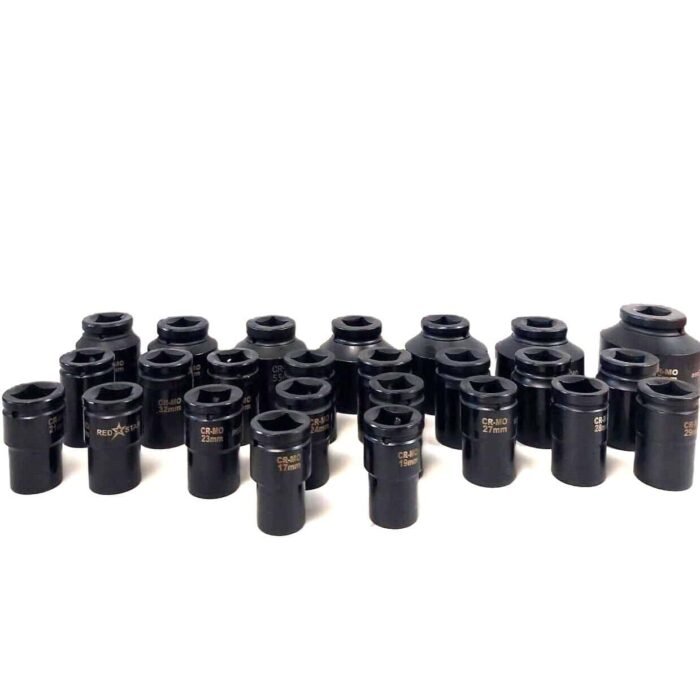 25PC 1" Drive Impact Socket Set
