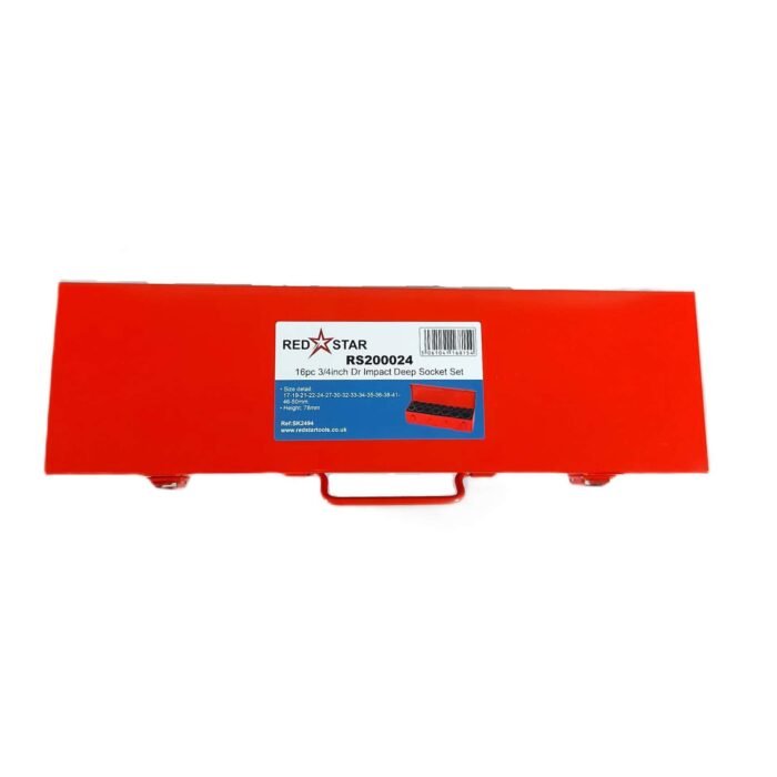 RS200024 (2) 15PC 3/4" Drive Deep Impact Socket Set