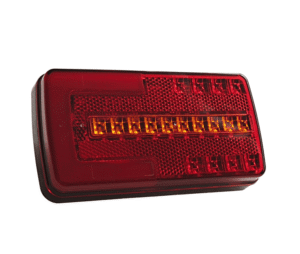 12V / 24V Dual Voltage Rear Light – 4 Functions with Reflector